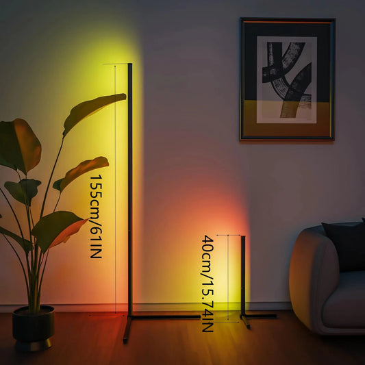 RGB Dream Color Floor Lamp with Music Sync Modern 16 Million Color Changing Standing Mood