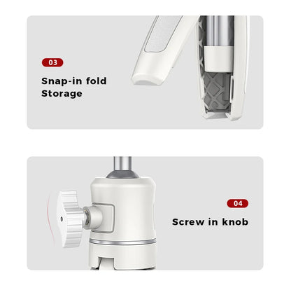 Ulanzi MT-08 Mini Tripod White Color Foldable Tripod Monopod