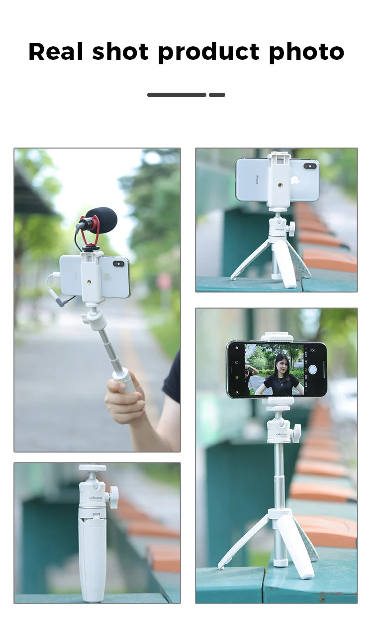 Ulanzi MT-08 Mini Tripod White Color Foldable Tripod Monopod