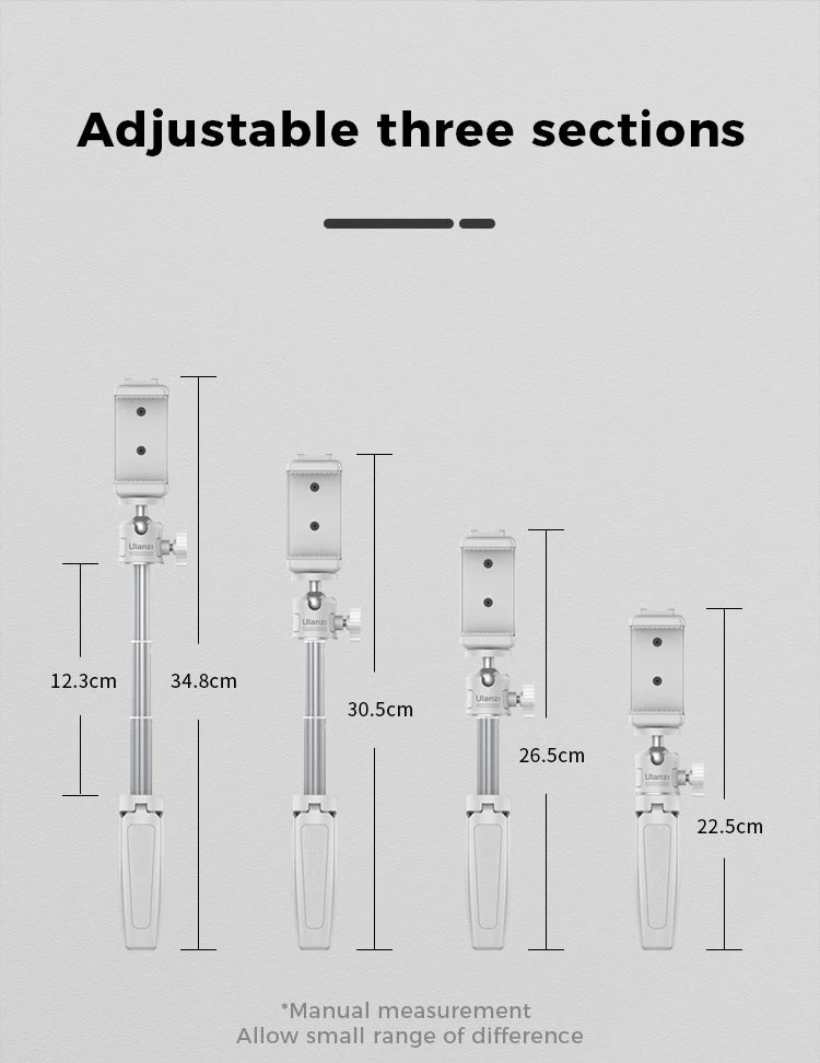 Ulanzi MT-08 Mini Tripod White Color Foldable Tripod Monopod