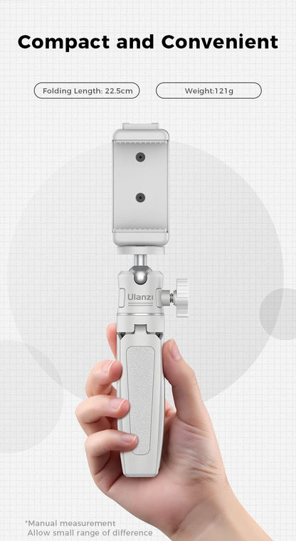 Ulanzi MT-08 Mini Tripod White Color Foldable Tripod Monopod