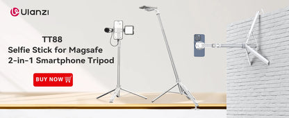 Ulanzi MT-08 Mini Tripod White Color Foldable Tripod Monopod