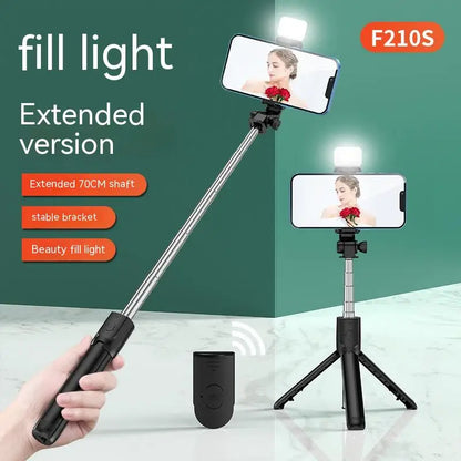 All In One Expandable Portable IPhone Tripod Selfie Stick Selfie Stick With Remote