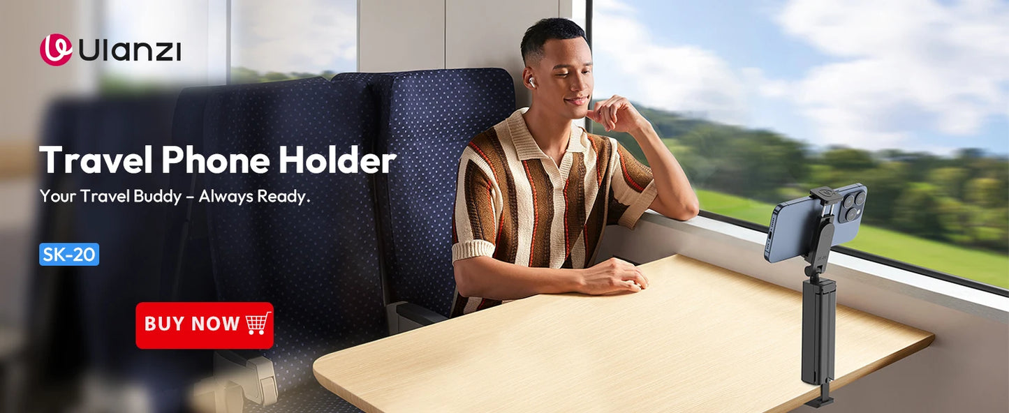 Ulanzi MT-08 Mini Tripod White Color Foldable Tripod Monopod