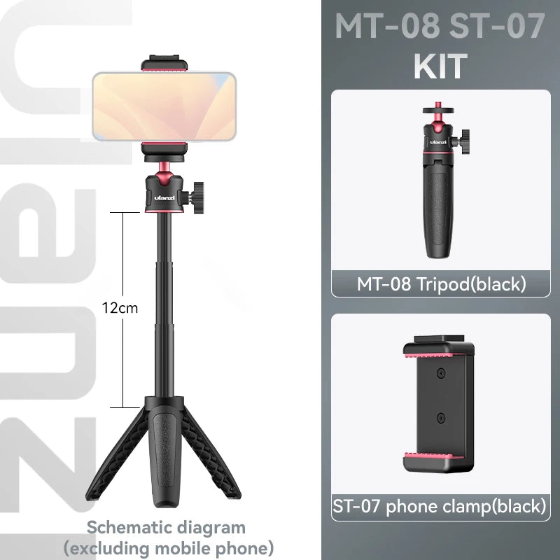 Ulanzi MT-08 Mini Tripod White Color Foldable Tripod Monopod