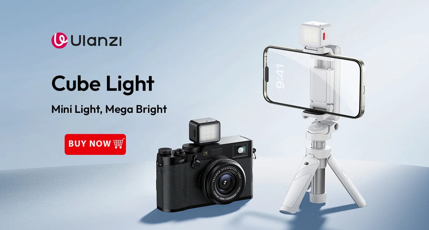 Ulanzi MT-08 Mini Tripod White Color Foldable Tripod Monopod